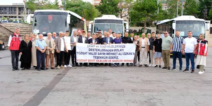 Gazi ve şehit yakınları Yozgat'tan Karadeniz'e uğurlandı!