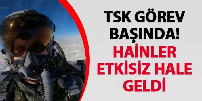 TSK görev başında! Hainler etkisiz hale geldi