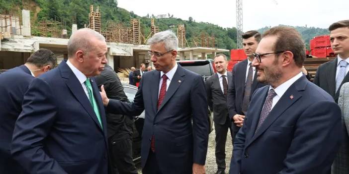 Cumhurbaşkanı Erdoğan Rize'de incelemelerde bulundu