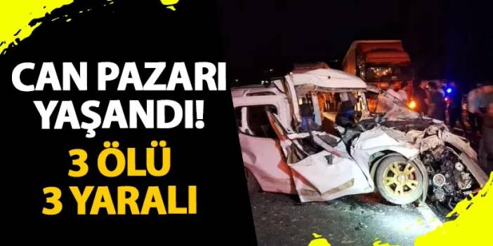 Erzincan’da can pazarı yaşandı! 3 ölü 3 yaralı