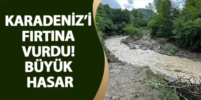 Karadeniz’i fırtına vurdu! Büyük hasar