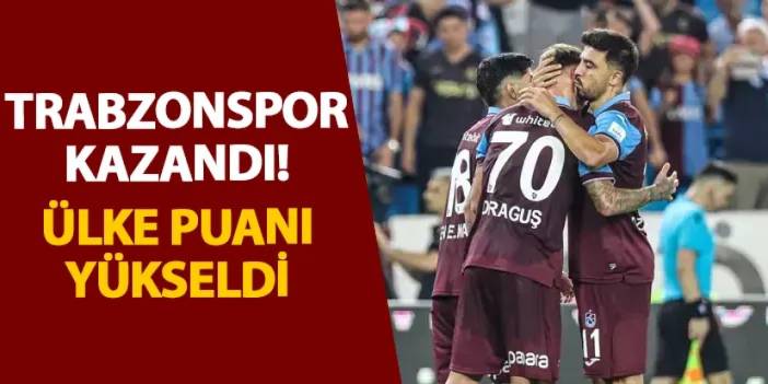 Trabzonspor kazandı! Ülke puanı yükseldi