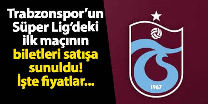 Sivasspor maçı biletleri satışa sunuldu! İşte Trabzonspor taraftarları için belirlenen fiyat