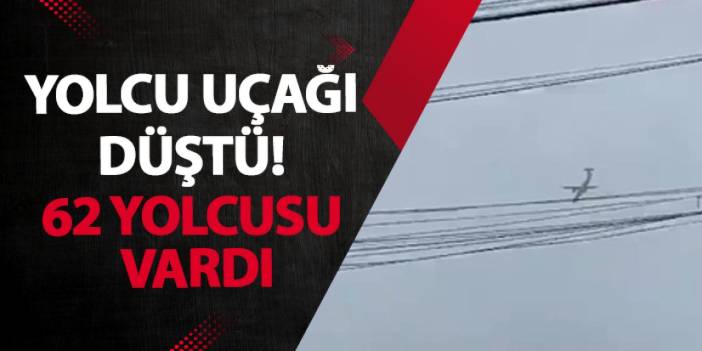 Brezilya'da yolcu uçağı düştü! 62 yolcusu vardı