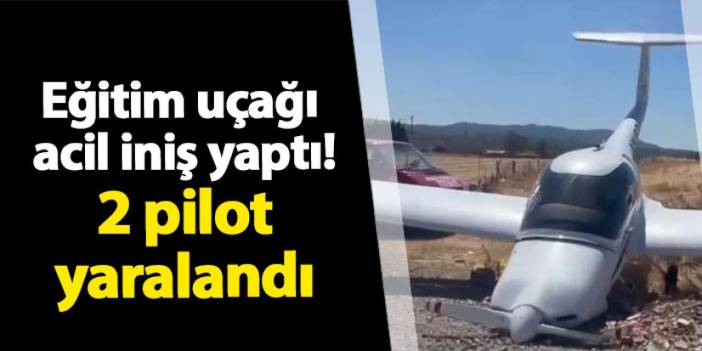 Çanakkale'de eğitim uçağı acil iniş yaptı! 2 pilot yaralandı