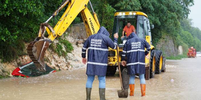 Ordu'da şiddetli yağış hasara neden oldu