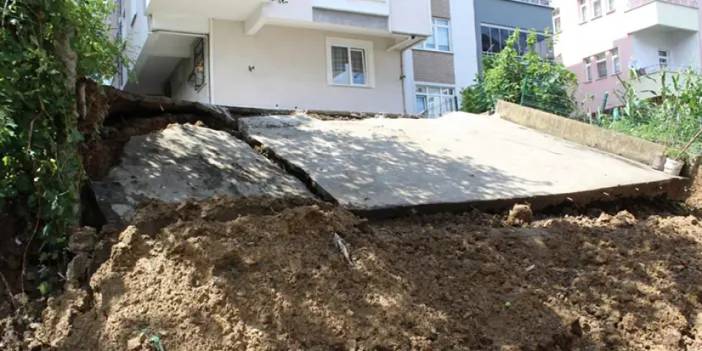 Ordu'da istinat duvarı yıkıldı! Çalışmalara başlandı