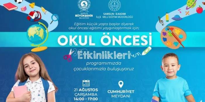 Samsun’da Eğitim Küçük yaşta başlar etkinliği