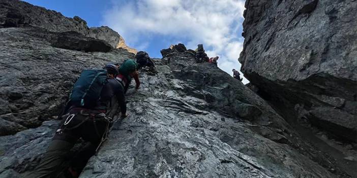 Rize'de Kaçkar Dağları'na zorlu tırmanış!