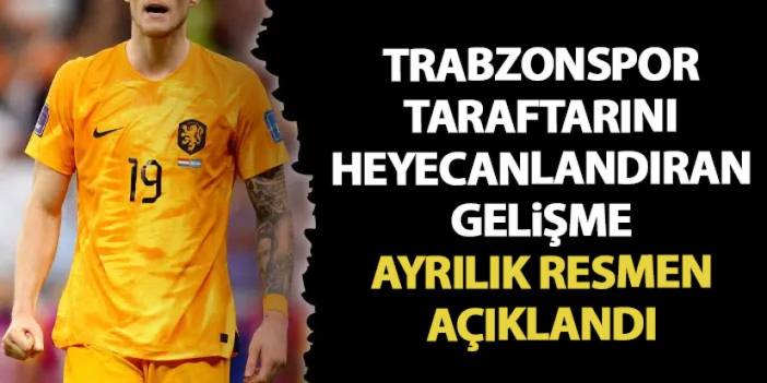 Trabzonspor taraftarını heyecanlandıran gelişme! Weghorst resmen açıklandı