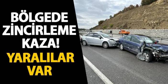 Samsun’da zincirleme kaza! Yaralılar var