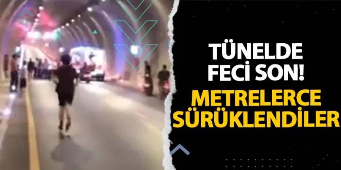 Gaziantep’te tünelde feci son! Metrelerce sürüklendiler