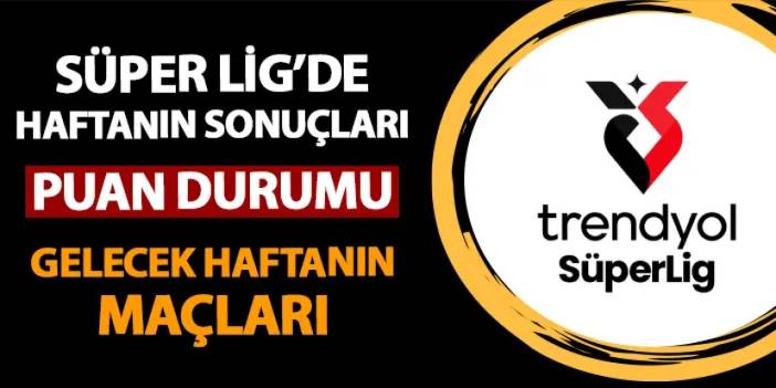 Süper Lig maç sonuçları ve puan durumu! 3. hafta sonuçları, güncel puan durumu: 4. hafta fikstürü