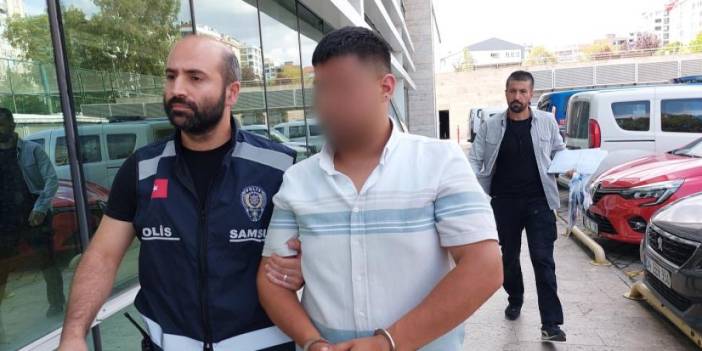 Samsun’da cop ile darp etti! Yakalandı