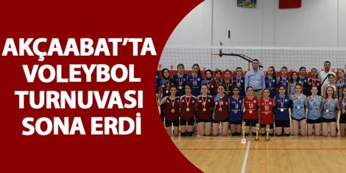 Akçaabat’ta voleybol turnuvası sona erdi