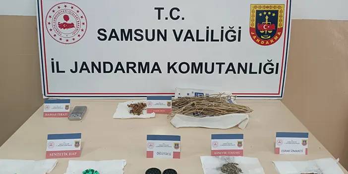 Samsun'da esrarı öyle bir yere zulaladılar ki! Ama polisten kaçmadı