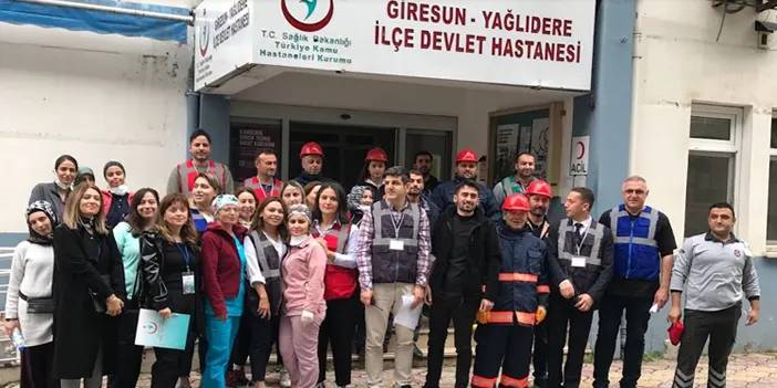 Giresun'da yangın ve acil duruma hazır olma tatbikatı!