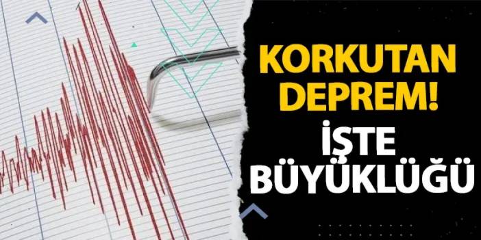 Manisa’da korkutan deprem! İşte büyüklüğü…