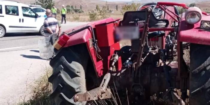 Bayburt’ta kaza! Traktör ve otomobil çarpıştı