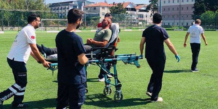 Samsun'da kalp krizine helikopterli müdahale