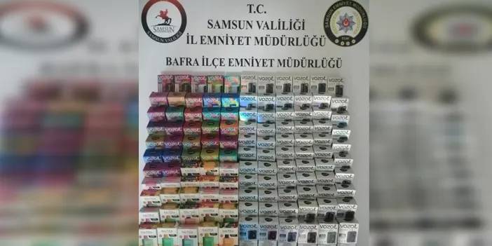 Samsun'da kaçakçılık uygulaması! 156 adet elektronik sigara ele geçirildi