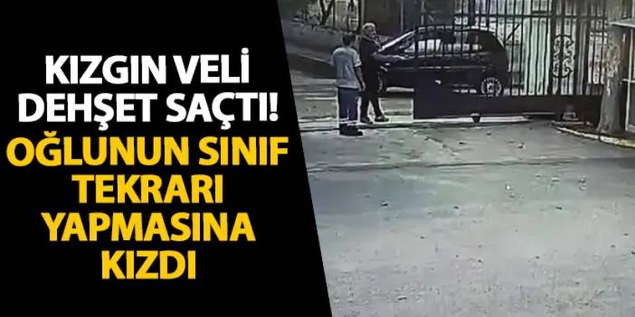 Manisa’da kızgın veli dehşet saçtı! Oğlunun sınıf tekrarı yapmasına kızdı