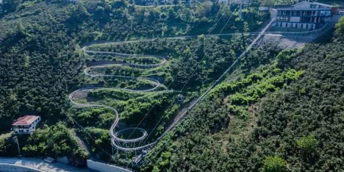 Karadeniz’in yeni gözdesi dağ kızağı milyonlarca insanı ağırladı!