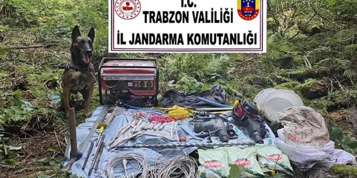 Trabzon'da definecilere operasyon! Kilolarca patlayıcı ele geçirildi