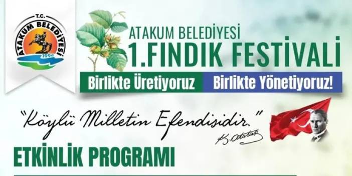 Samsun’da Atakum Belediyesi’nden fındık festivali