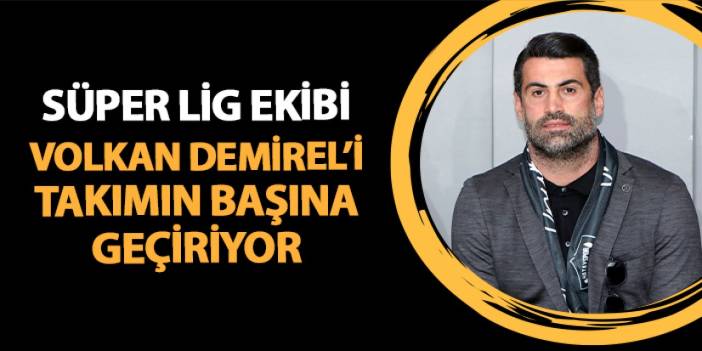 Süper Lig ekibi Volkan Demirel'i takımın başına geçiriyor