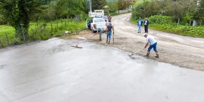 Ordu’da beton yol ağı genişliyor