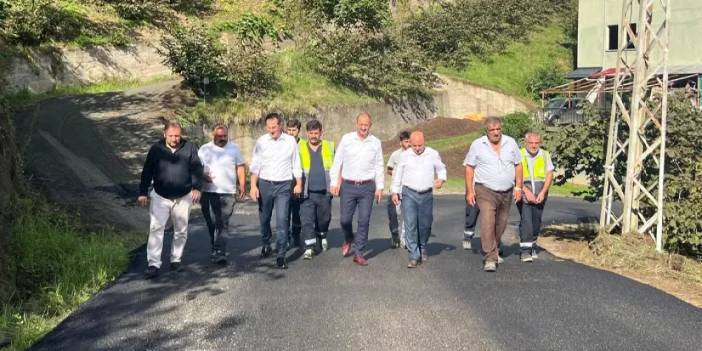 Akçaabat’ta yollar asfaltlanıyor