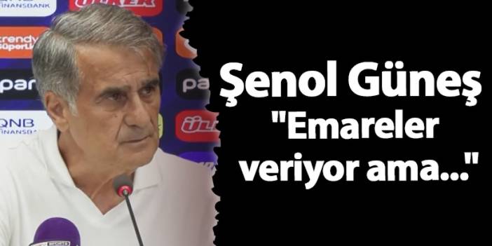 Trabzonspor'da Şenol Güneş maç sonu açıkladı! "Emareler veriyor ama..."