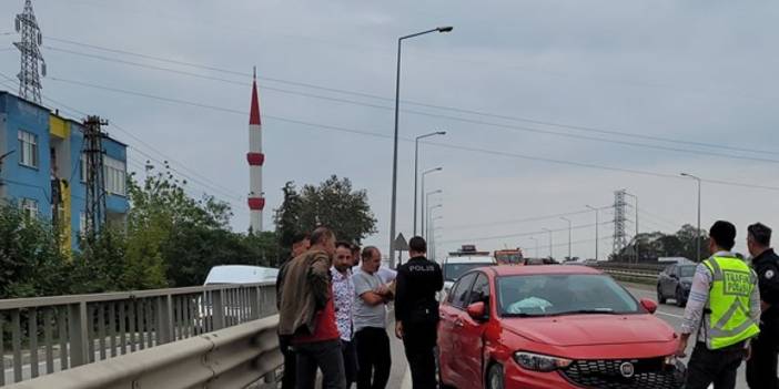 Samsun'da iki otomobil çarpıştı! 1 yaralı