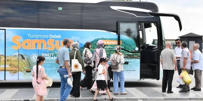 Samsun’da Odak Samsun otobüsleri şehri tanıtıyor