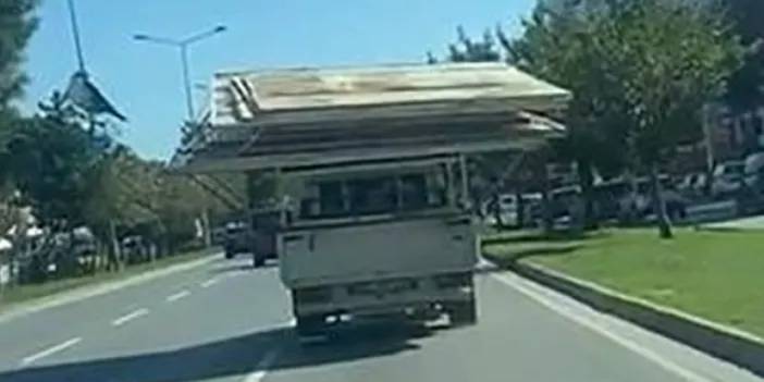 Samsun’da trafikte tehlike saçan görüntü!