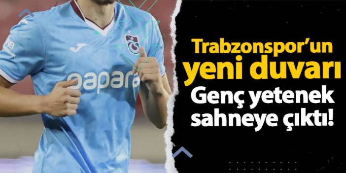 Trabzonspor’da genç yetenek Ali Şahin Yılmaz sahneye çıktı!