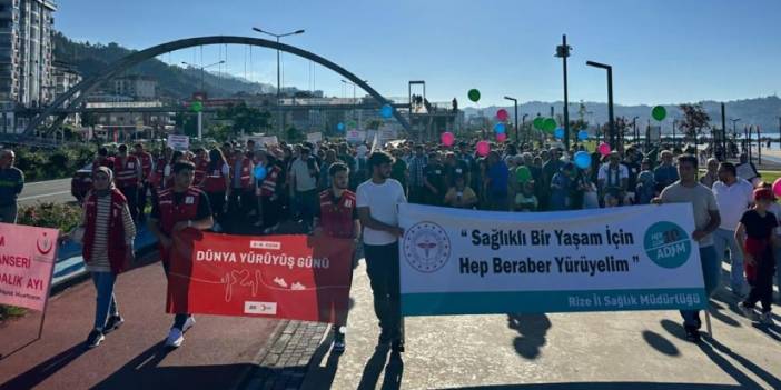 Rize’de Dünya Yürüyüş Günü etkinliği düzenlendi