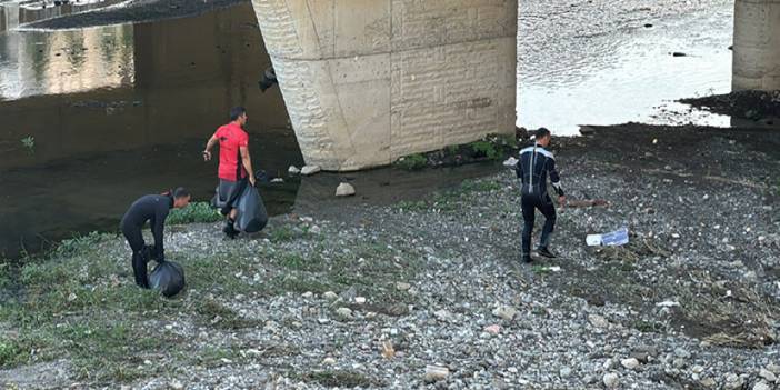 Samsun’da ihbarla başlayan arama temizlik operasyonuna dönüştü