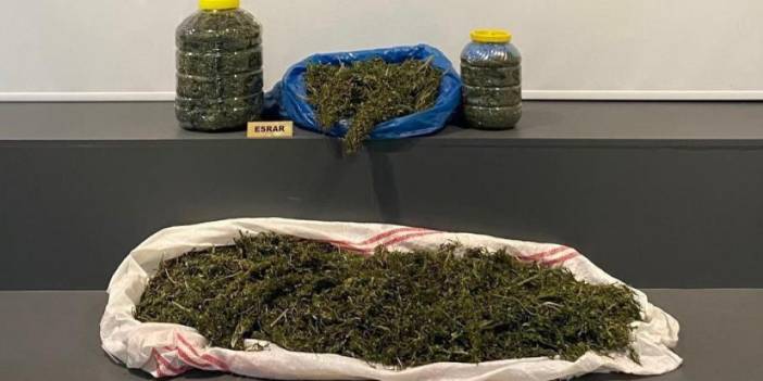 Samsun’da narkotik operasyonu: 6 kilo 700 gram esrarla yakalandı