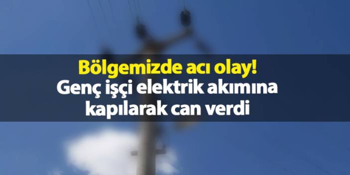 Ordu'da acı olay! Genç işçi elektrik akımına kapılarak can verdi