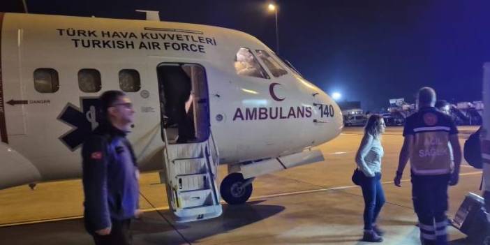 Samsun'da kalkan ambulans uçak İstanbul'da hayat kurtardı