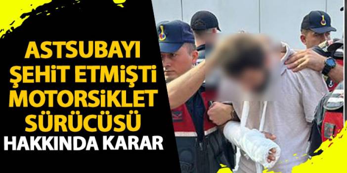 Ordu'da astsubayı şehit eden motorsiklet sürücüsü hakkında flaş gelişme