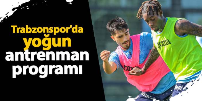 Trabzonspor'da yoğun antrenman programı: Dar alan oyunları