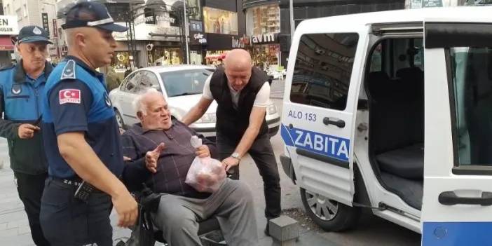 Samsun’da zabıta ekiplerinden anlamlı hareket