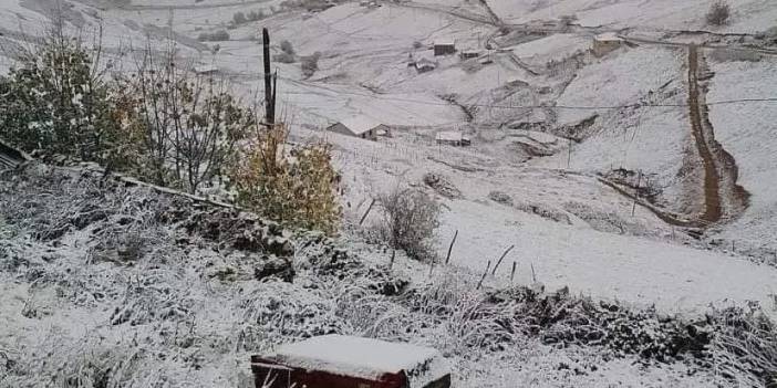 Giresun’un yüksekleri beyazladı