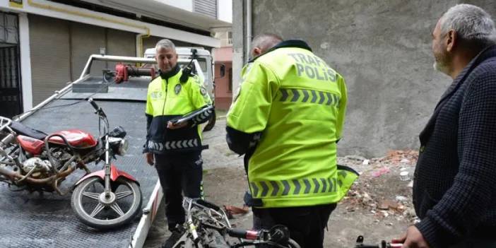 Ordu’da yakalaması olan motosikletler ele geçirildi