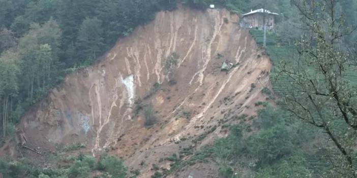 Rize’de heyelan köylüleri şok etti