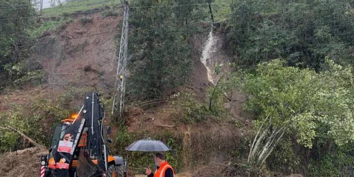 Rize’de şiddetli yağış heyelanlara sebep oldu