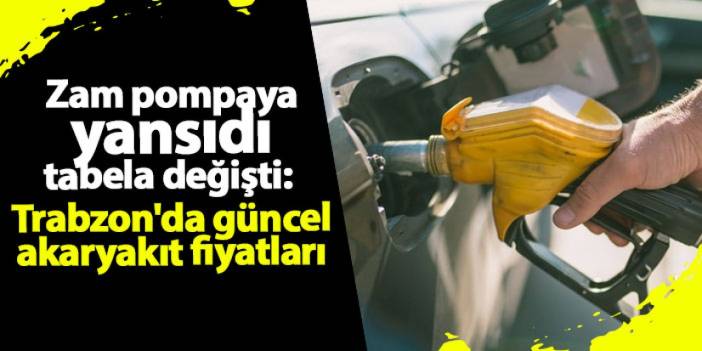 Zam sonrası akaryakıtta tabela değişti: Benzin, motorin ve LPG ne kadar oldu? 26 Ekim 2024 Trabzon güncel fiyatlar